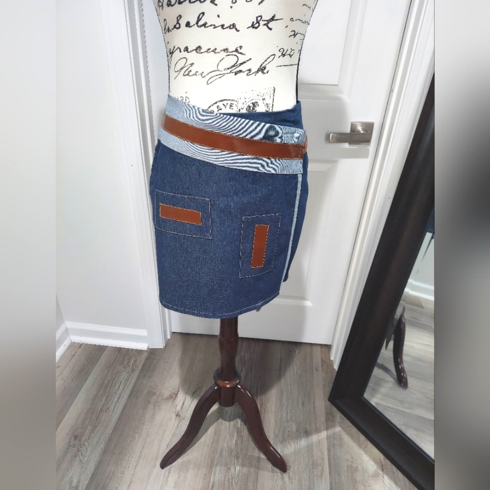 Underlie - Denim Wrap Mini Skirt - Medium/T2